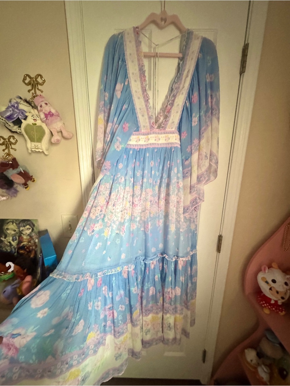 Fillyboo Angel Maxi Dress in Flowerbomb Iris - Picture 4 of 7
